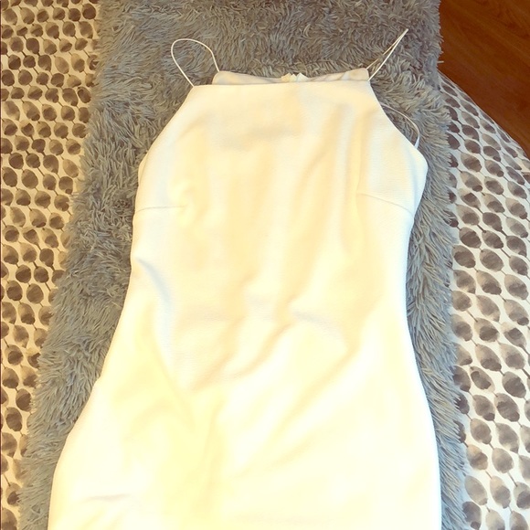 Shake a tell feather white mini dress - Picture 1 of 3
